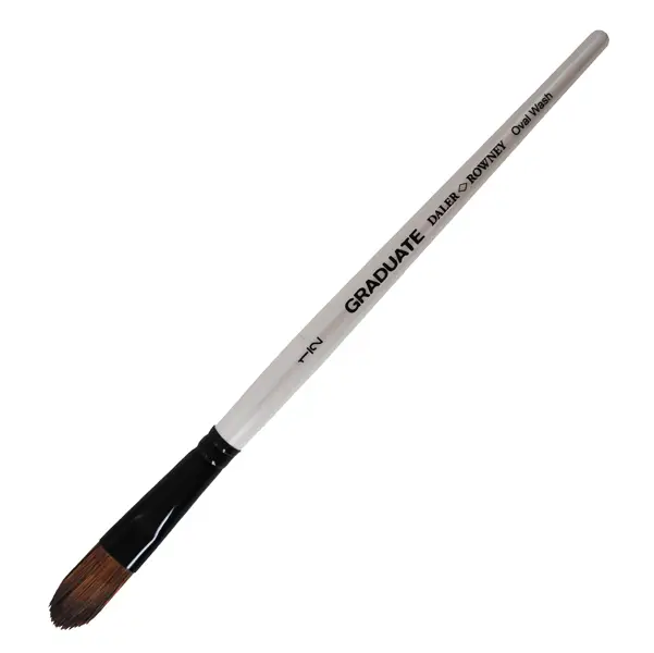 3x Pennello pelo pony Graduate n.1/2 manico corto Daler Rowney