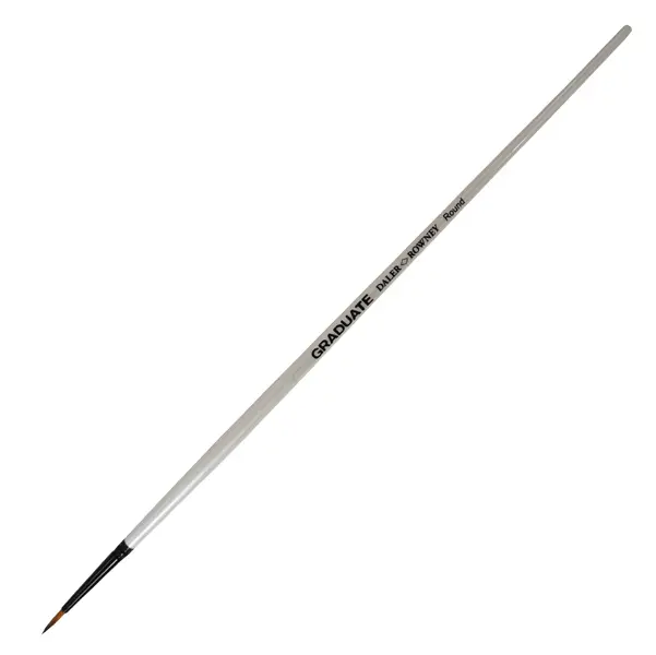 3x Pennello sintetico tondo Graduate n.16 manico lungo Daler Rowney