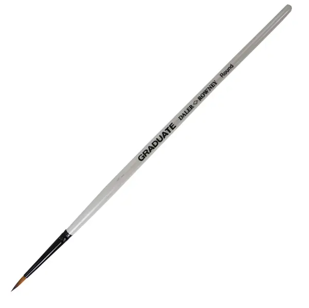 3x Pennello sintetico tondo Graduate n.6 manico corto Daler Rowney