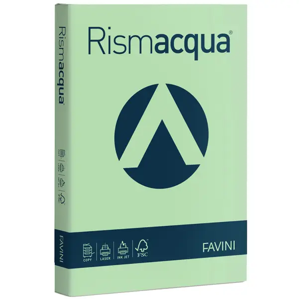 1x Carta RISMACQUA STANDARD A4 90gr 300fg verde chiaro 09 Favini