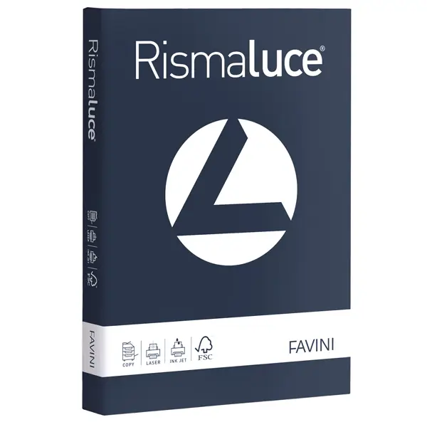 1x Carta RISMALUCE 200gr A4 125fg blu cobalto 66 Favini