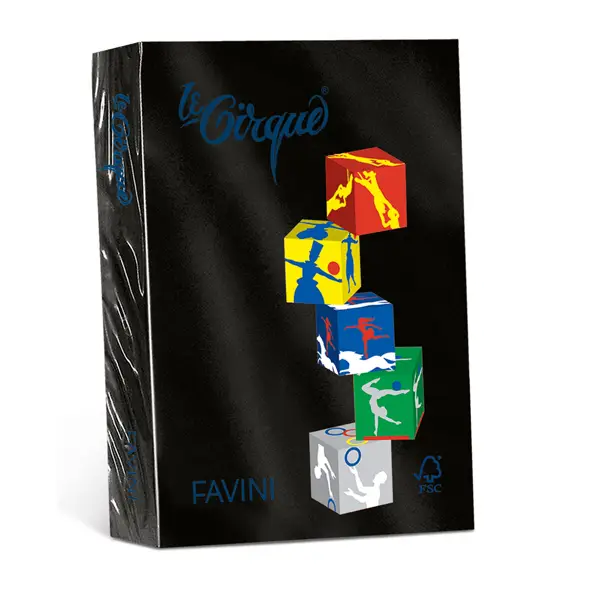 1x Carta LECIRQUE A4 80gr 500fg nero 400 FAVINI