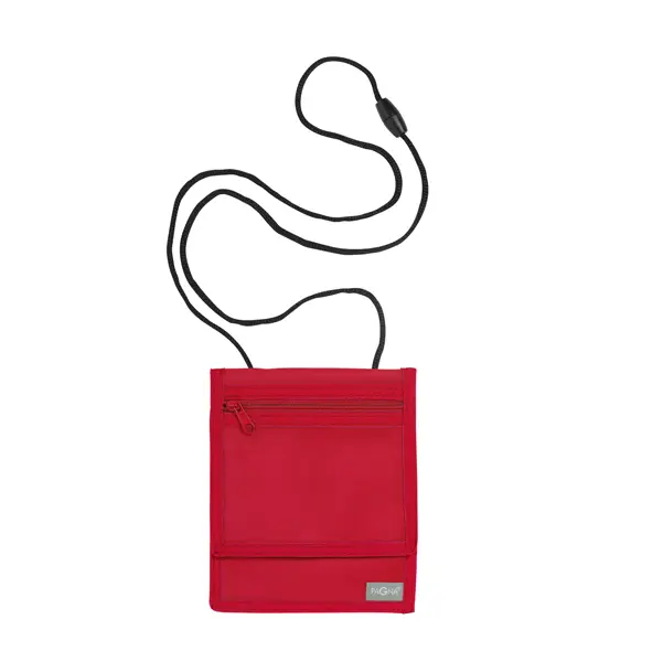 3x Portadocumenti da collo XL Rosso Basic