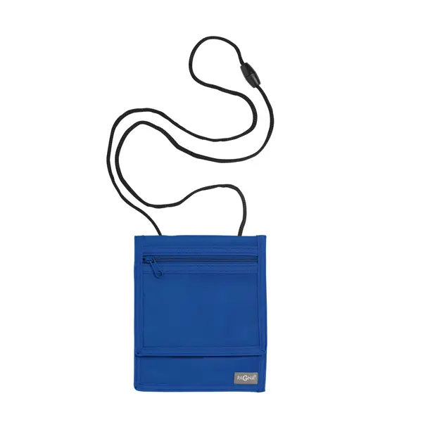3x Portadocumenti da collo XL Blu Basic
