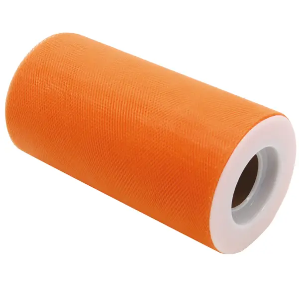 1x Tulle in rotolo 12,5cmx25mt arancione Big Party
