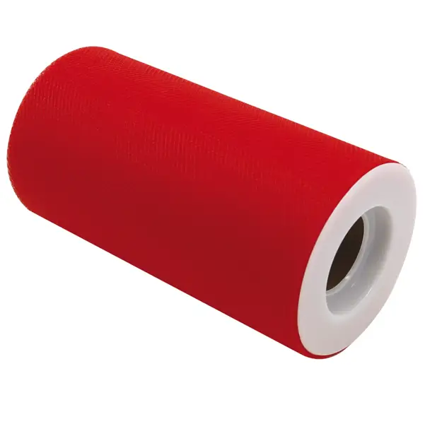 1x Tulle in rotolo 12,5cmx25mt rosso Big Party