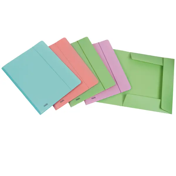 20x Cartella 3L c/elastico PPL PASTEL colori ass. f.to utile 24x33cm Favorit