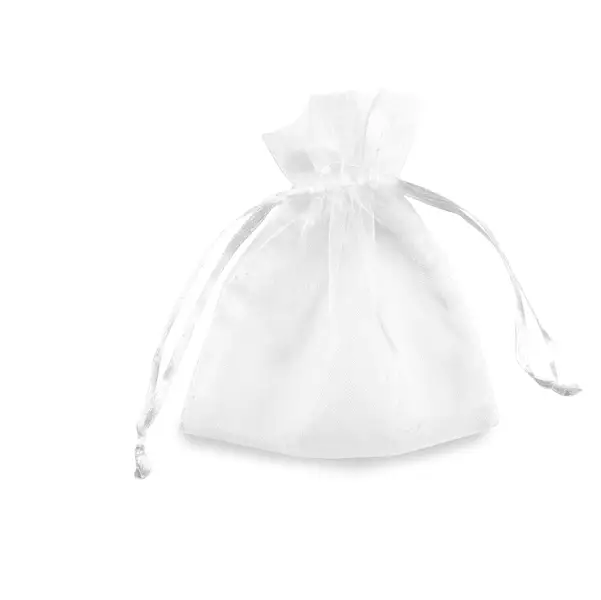 1x 20 Sacchetti organza Milly 12,5x17cm bianco