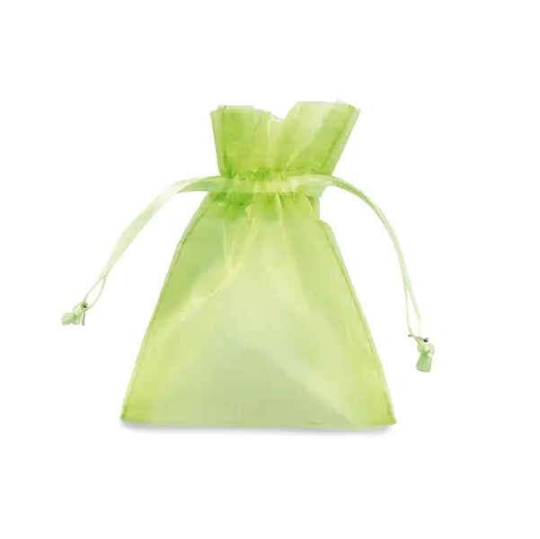 1x 20 Sacchetti organza Milly 12,5x17cm verde mela