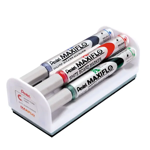 1x Set 4 marcatori Maxiflo MWL5S 4mm assort. + cancellino Pentel