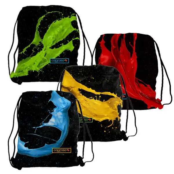 4x Sacca T-bag Colorosa 35x50cm colori assortiti RiPlast