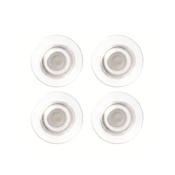 1x Blister 4 Magneti extra-forti trasparenti D32mm Nobo