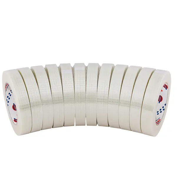 9x Nastro adesivo rinforzato 25mm x 50m Trasparente FG-BD per Eurocel