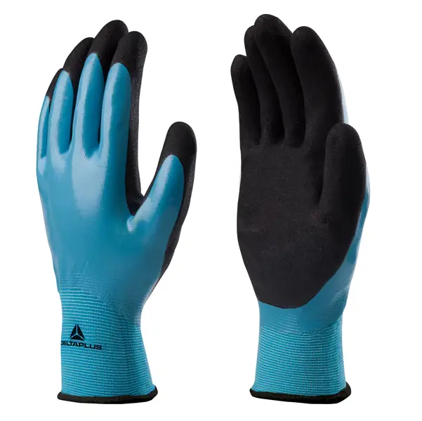 1x Guanto wetdry VV636BL Tg.09 palmo nitrile
