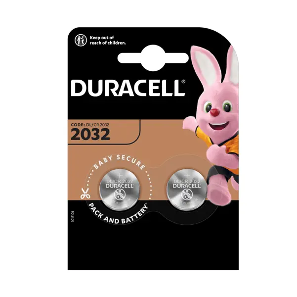 1x BLISTER 2 PILE LITIO DURACELL 3V (DL2032)