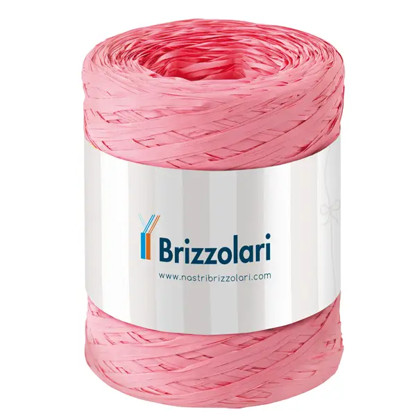 1x Rafia sintetica 6802 5mmx200mt colore rosa baby 05 Brizzolari