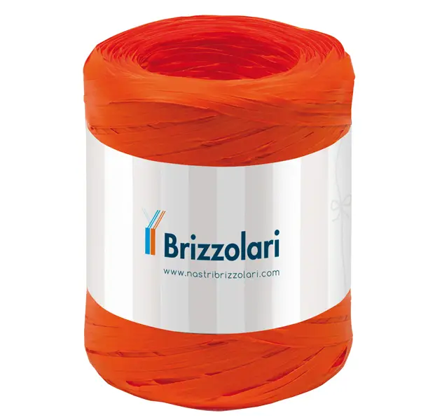 1x Rafia sintetica 6802 5mmx200mt colore arancione 12 Brizzolari