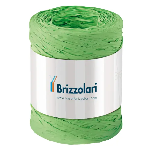 1x Rafia sintetica 6802 5mmx200mt colore verde chiaro 10 Brizzolari
