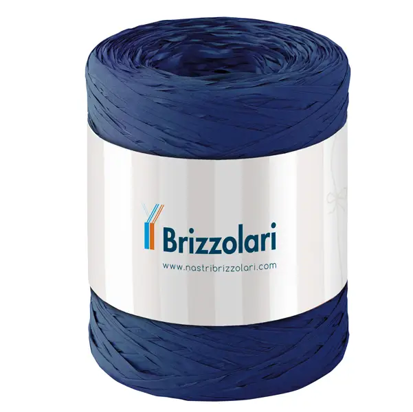1x Rafia sintetica 6802 5mmx200mt colore blu scuro 37 Brizzolari