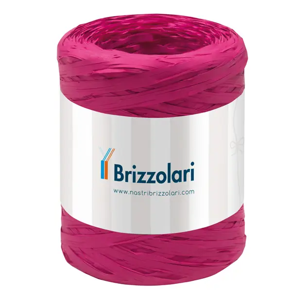 1x Rafia sintetica 6802 5mmx200mt colore fucsia 13 Brizzolari