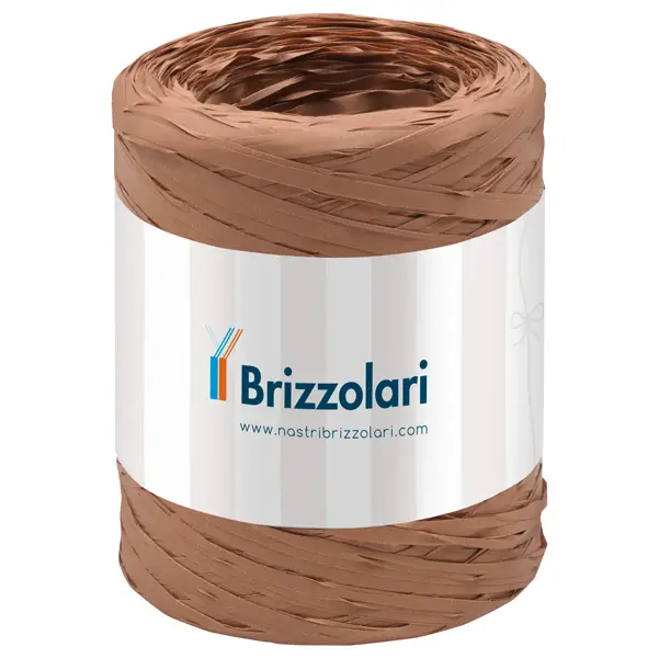 1x Rafia sintetica 6802 5mmx200mt colore avana 32 Brizzolari