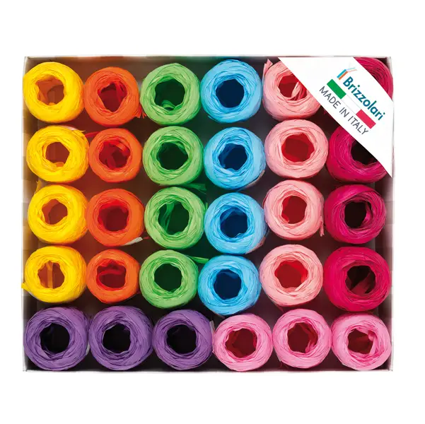 1x 30 ovine rafia sintetica 6802 5mmx20mt assortimento primavera Brizzolari