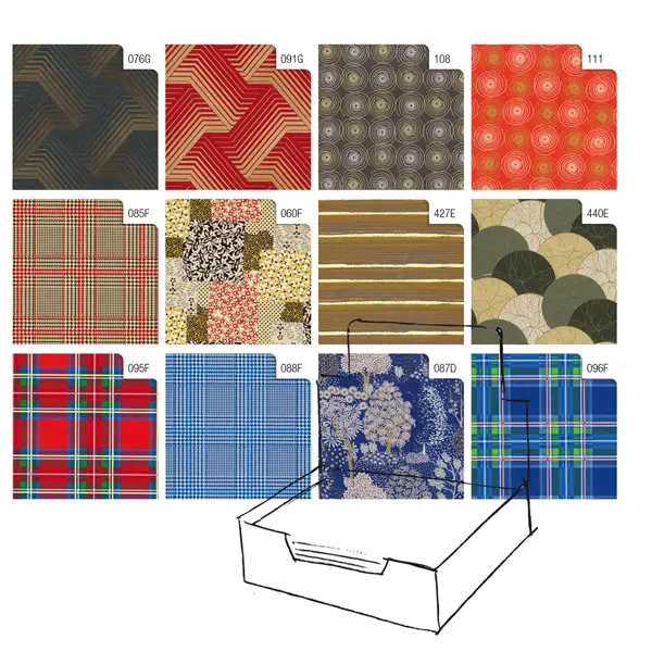 1x Scatola 100fg carta regalo Raso Classico 70X100cm Rex Sadoch