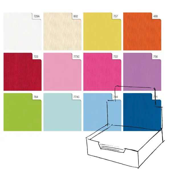 1x Scatola 100fg carta regalo Kraft Light 70X100cm Rex Sadoch