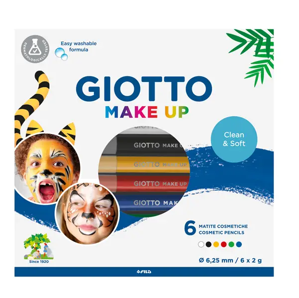 1x Set 6 matite cosmetiche Make Up colori classici mina da D 6,5mm Giotto