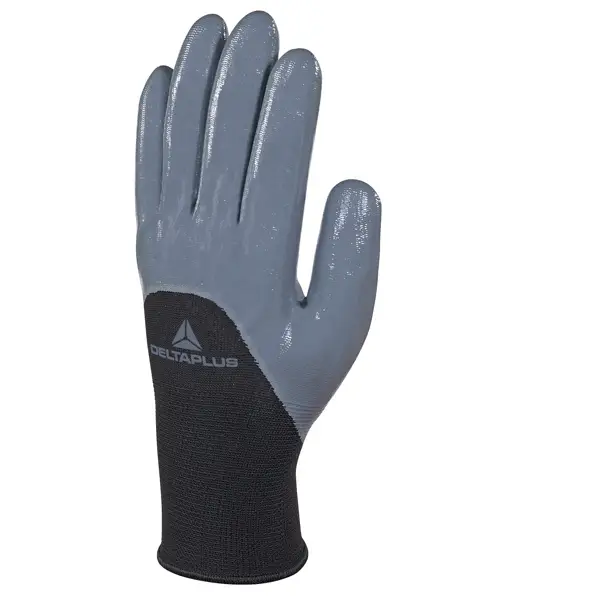 1x Guanto in maglia di poliestere VE715gr Tg.08 col. grigio/nero