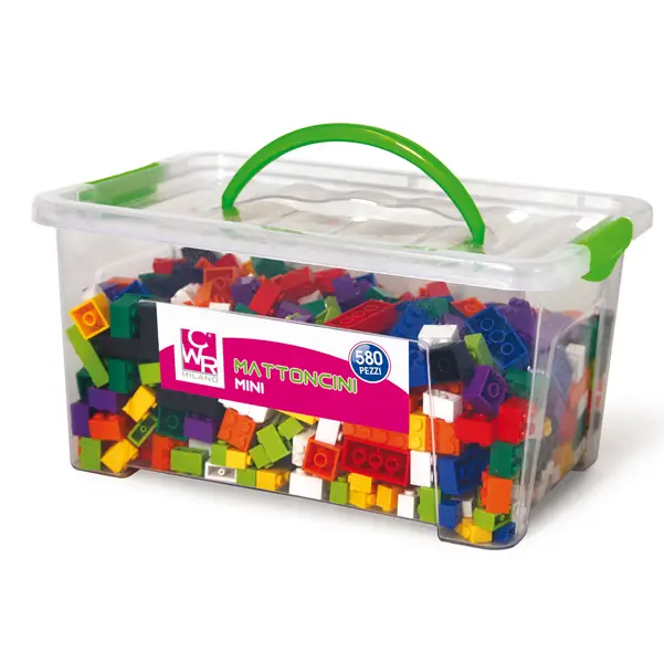 1x Bauletto 580 mattoncini da costruzione Micro in colori assortiti CWR