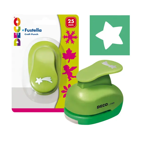 1x Fustella con motivo Stella dim. 25mm DECO