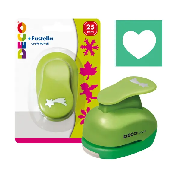 1x Fustella con motivo Cuore dim. 25mm DECO