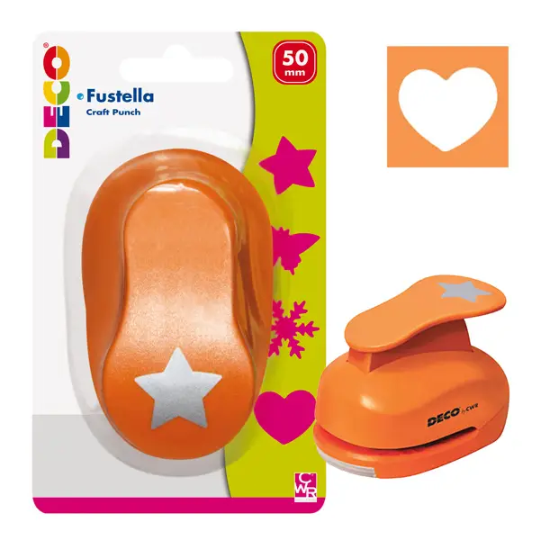 1x Fustella con motivo Cuore dim. 50mm DECO