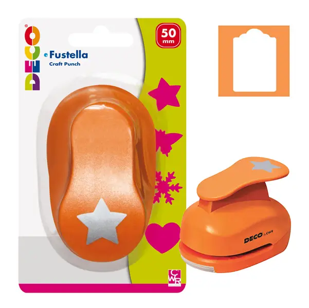 1x Fustella con motivo Tag dim. 50mm DECO