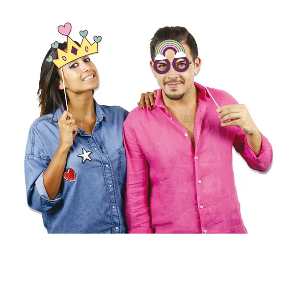 1x Photo Booth Unicorno 8 fantasie Big Party