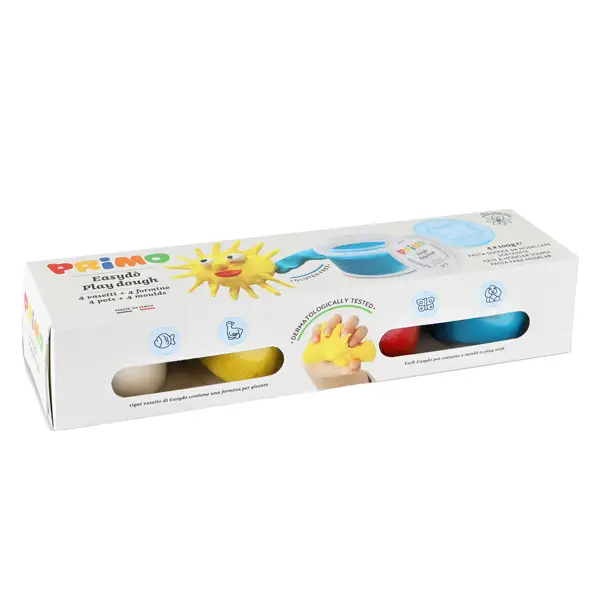 1x 4 vasetti 100gr pasta soffice Easy DO' colori assortiti Primo