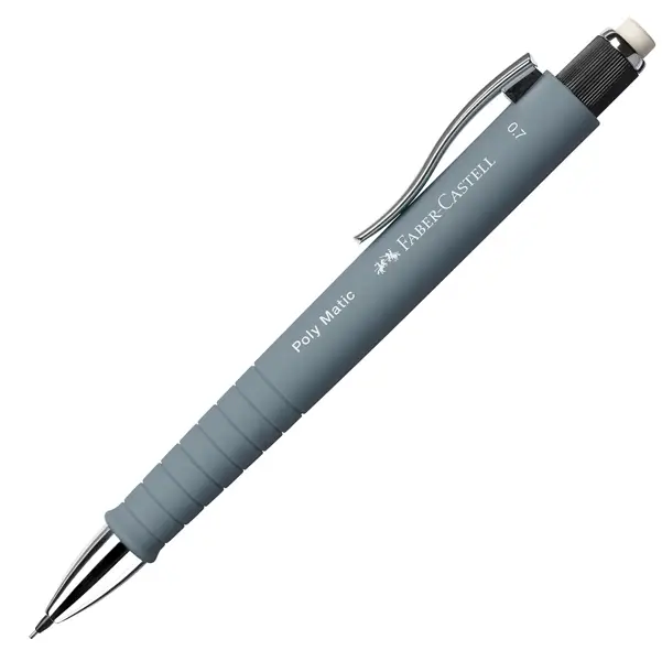 1x Portamine Poly Matic 0.7mm fusto grigio Faber Castell