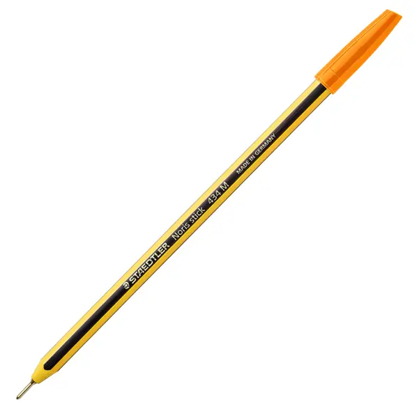 1x Scatola 10 penna a sfera 434 Noris Stick arancione 1,0mm STAEDTLER