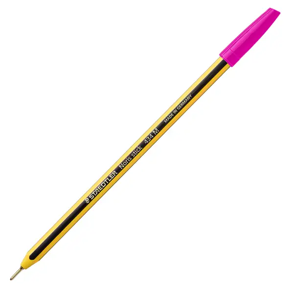 1x Scatola 10 penna a sfera 434 Noris Stick magenta 1,0mm STAEDTLER