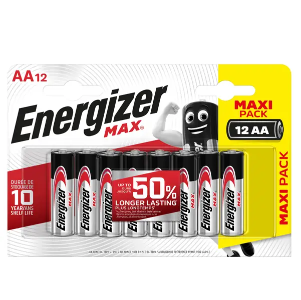 1x Blister 12 pile stilo AA - Energizer Max