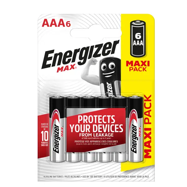 1x Blister 6 pile ministilo AA A - Energizer Max