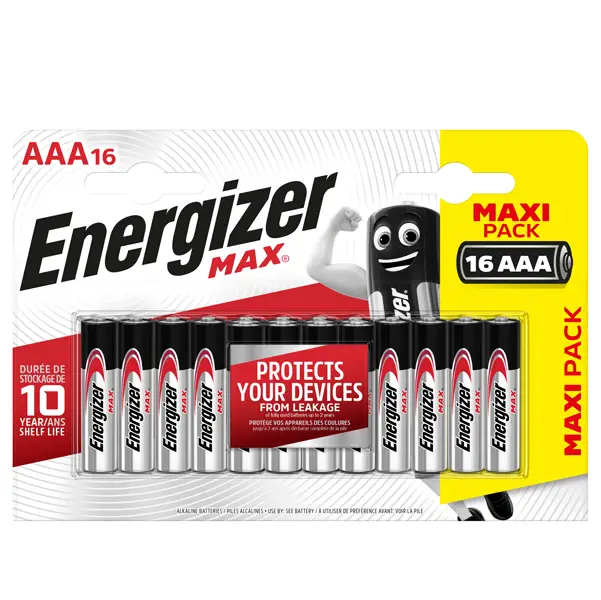 1x Blister 16 pile ministilo AA A - Energizer Max