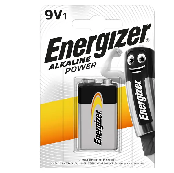 1x Blister 1 pila transistor 9V - Energizer Alkaline Power