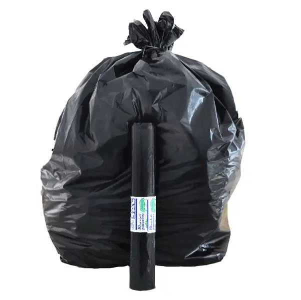 1x 10 Sacchi nero 70x110cm 110Lt 22mic Rolsac