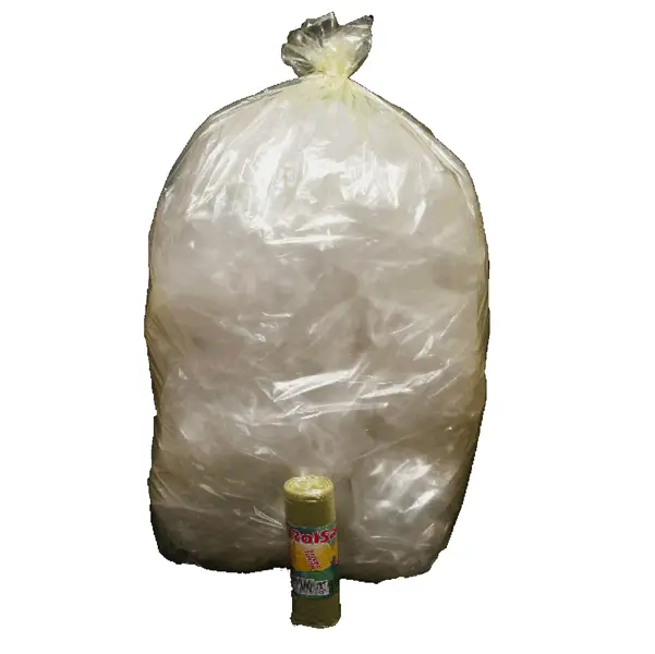 1x 10 Sacchi Giallo trasp. 70x110cm 110Lt 22mic Rolsac