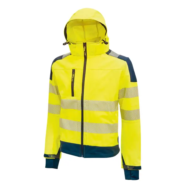 1x Giacca Softshell alta visibilitA' Miky giallo fluo Taglia XL U-Power