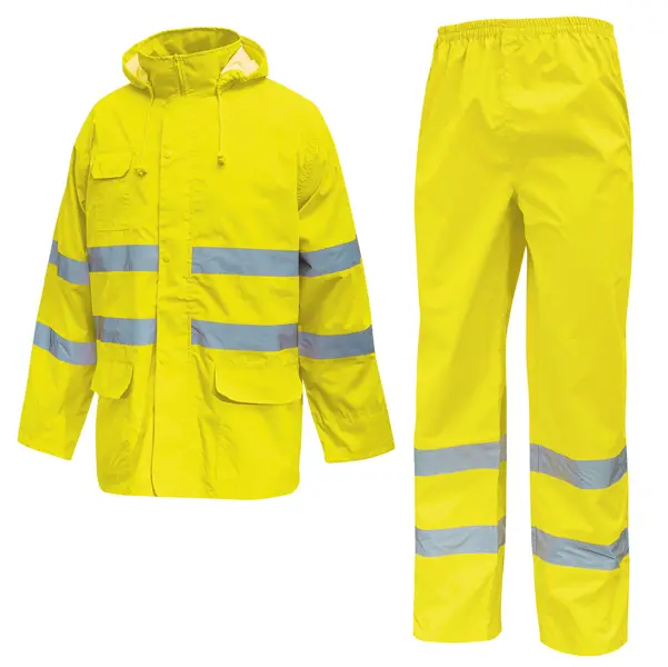 1x Completo antipioggia alta visibilitA' Cover giallo fluo Taglia L U-Power