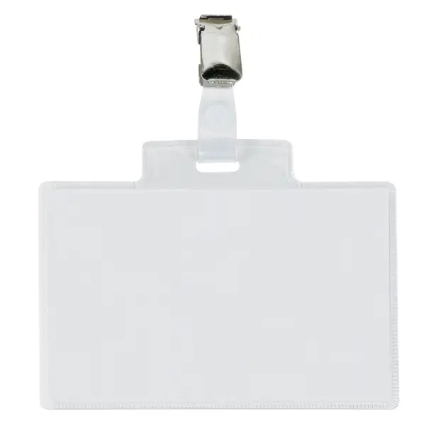 1x 10 Portanome Pass 4E 11x7cm c/clip in metallo Sei Rota