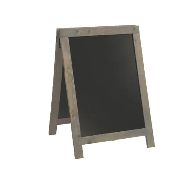 1x Lavagna Nature 85x54,5x44cm legno grigio SANDWICH Securit